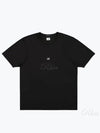 70/2 Mercerized Jersey Logo Short Sleeve T-Shirt Black - CP COMPANY - BALAAN 2