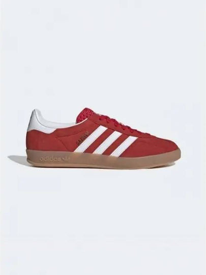 Gazelle Indoor Suede Low Top Sneakers Red - ADIDAS - BALAAN 2