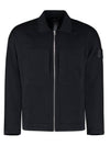 Men's Patch Pocket Zip-Up Cardigan Black - STONE ISLAND - BALAAN 1