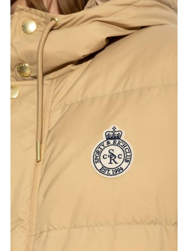 Sporty & Rich Down Jacket From The Countryside Collection, Women's, Beige - SPORTY & RICH - BALAAN 5