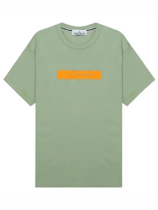 Micro Logo Print Short Sleeve T-shirt Green - STONE ISLAND - BALAAN 2