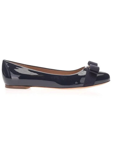 Women’s Varina Bellet Flats Blue - SALVATORE FERRAGAMO - BALAAN 1