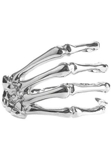 Skeleton Brass Bracelet Silver - RAF SIMONS - BALAAN 1