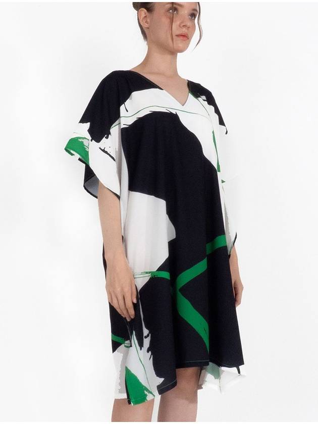 TWO WAY kaftan dress midi green - IMIRK - BALAAN 2