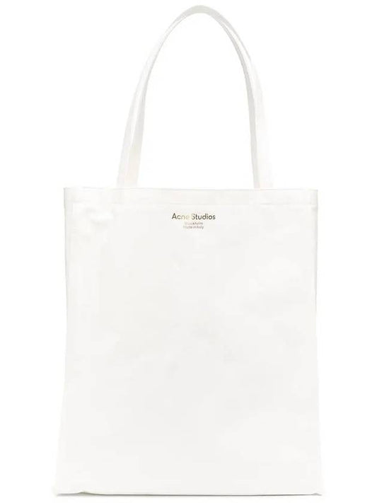 Logo Print Tote Bag White - ACNE STUDIOS - BALAAN 2