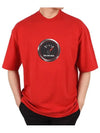 Gauge logo printing t-shirt red 570805 - BALENCIAGA - BALAAN 1