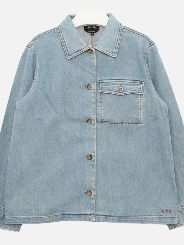 Women's Zenith Denim Jacket Light Blue - A.P.C. - BALAAN 4