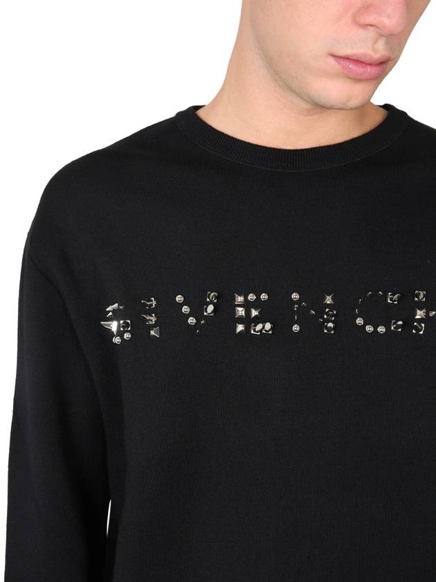 Logo Stud Knit Top Black - GIVENCHY - BALAAN 5