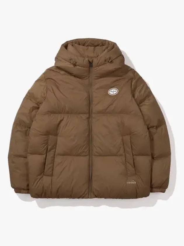 Diadora Verafiuma hooded puffer padded jacket BROWN - DIADORA - BALAAN 1