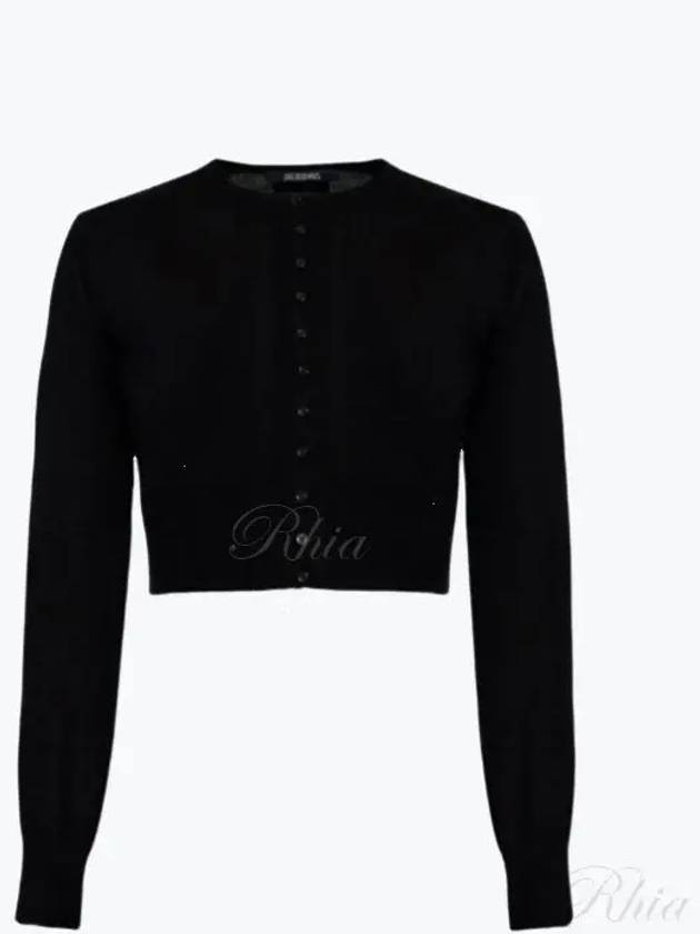 Spiaggia Cardigan Black - JACQUEMUS - BALAAN 2