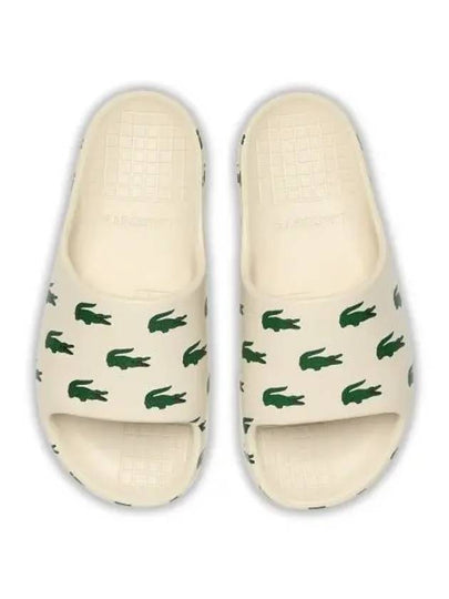 Serve Slide Slippers White - LACOSTE - BALAAN 2