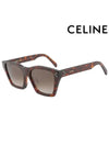 Sunglasses CL40090F 52F Square Acetate Men Women - CELINE - BALAAN 2