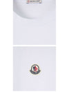 8C00022 829H8 001 Chest Patch Round Short Sleeve T Shirt White Men s TLS - MONCLER - BALAAN 5