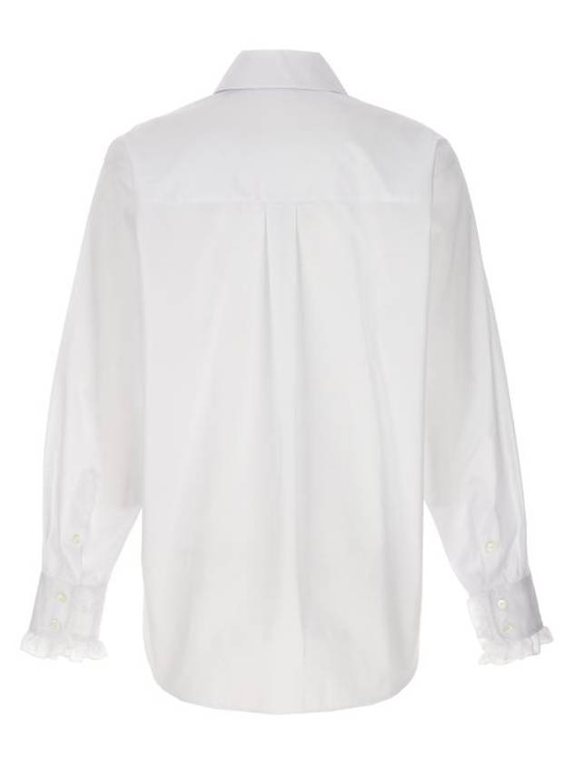 Women's Ruffle Detail Shirts White - STELLA MCCARTNEY - BALAAN 3