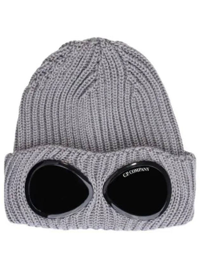 Signature Goggles Wool Beanie Grey - CP COMPANY - BALAAN 2