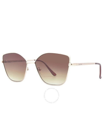 Calvin Klein Brown Gradient Cat Eye Ladies Sunglasses CK22120S 714 59 - CALVIN KLEIN - BALAAN 1