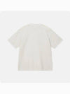 Lazy Short Sleeve T Shirt Bone - STUSSY - BALAAN 4