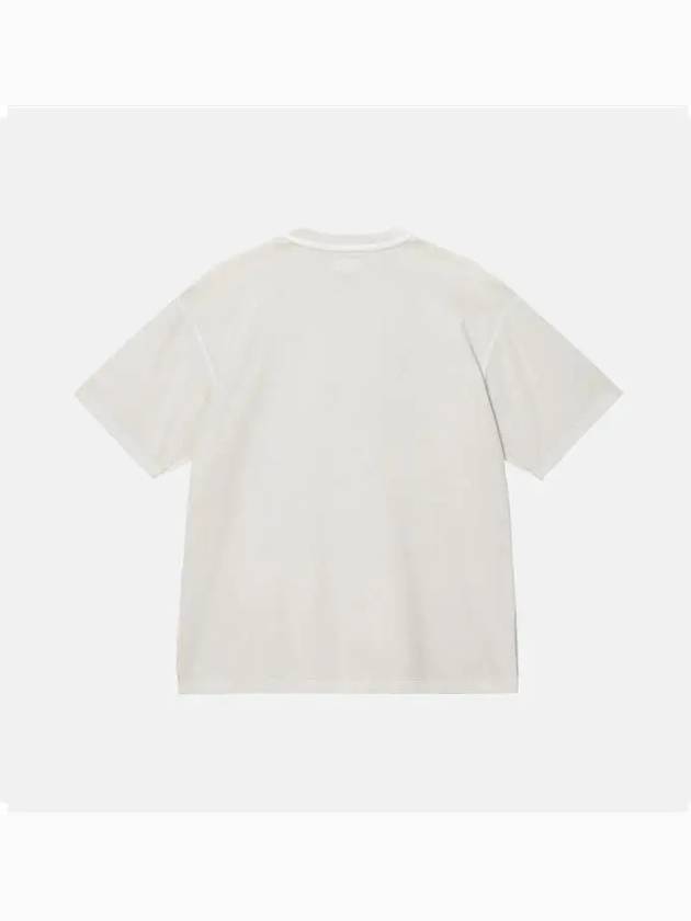 Lazy Short Sleeve T Shirt Bone - STUSSY - BALAAN 4