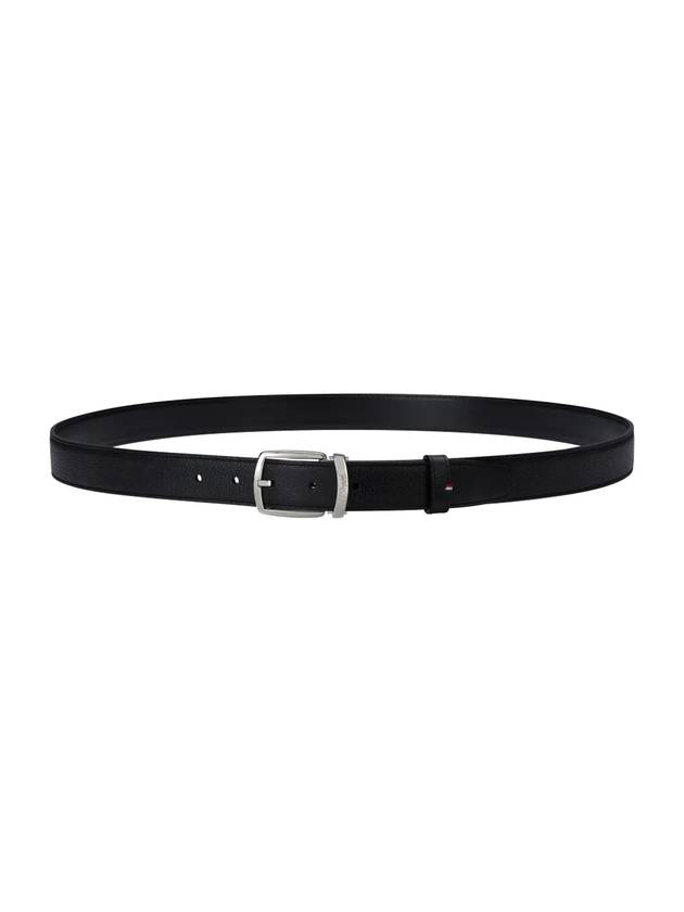 St Dupont Line D Soft Grain Leather Belt Black - S.T. DUPONT - BALAAN 1