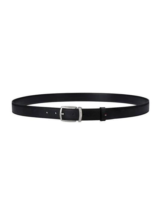 Line D Soft Grain Leather Belt Black - S.T. DUPONT - BALAAN 1