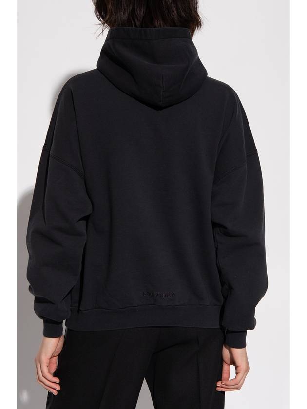 The Simpsons Hooded Top Black - BALENCIAGA - BALAAN.