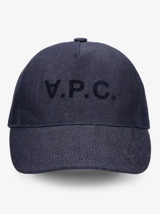 VPC Velvet Logo Denim Ball Cap Blue - A.P.C. - BALAAN 2