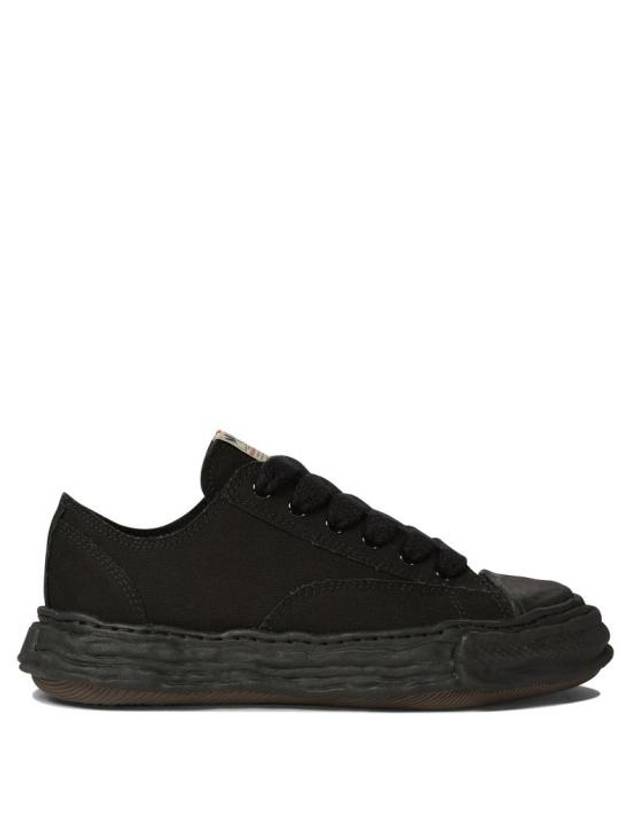 Peterson23 OG Sole Canvas Low Top Sneakers Black - MAISON MIHARA YASUHIRO - BALAAN 2