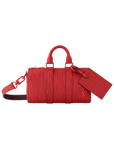 Keepall Bandouliere 25 Tote Bag Red - LOUIS VUITTON - BALAAN 1