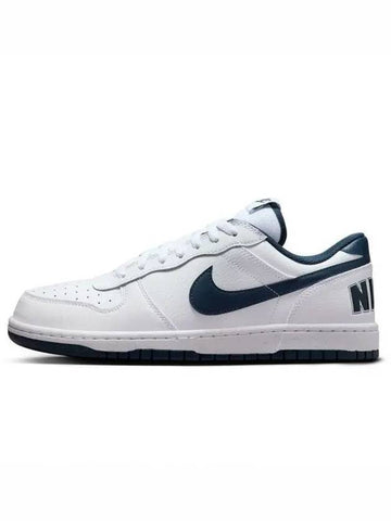 Big Low Top Sneakers Navy White - NIKE - BALAAN 1