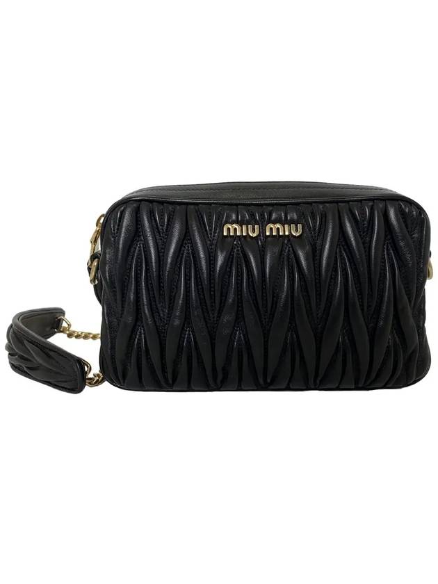 Matelasse Nappa Leather Shoulder Bag Black - MIU MIU - BALAAN 2