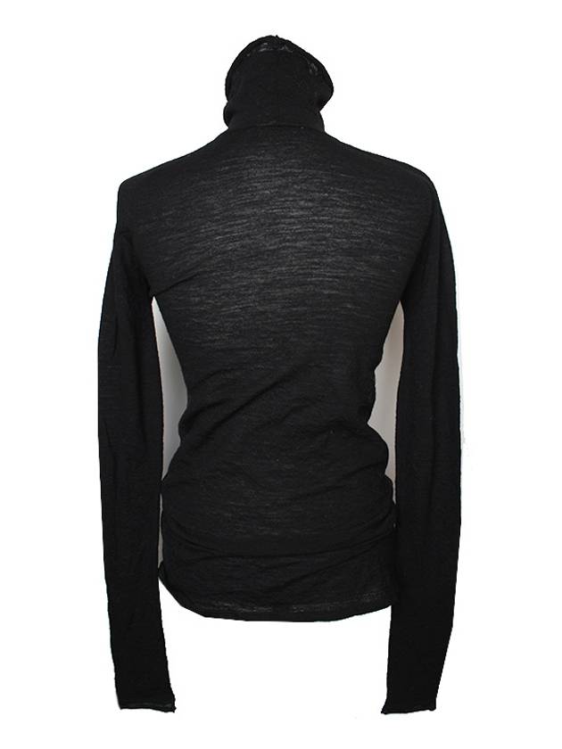 Forte Black Pure Wool Turtleneck Top 44 55 - FORTE FORTE - BALAAN 2