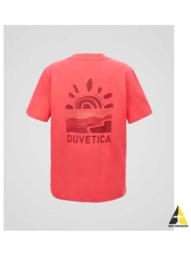 Tiny W Light Red Women s Short Sleeve T Shirt - DUVETICA - BALAAN 1