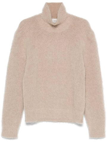 Ami Paris Sweaters Beige - AMI - BALAAN 1