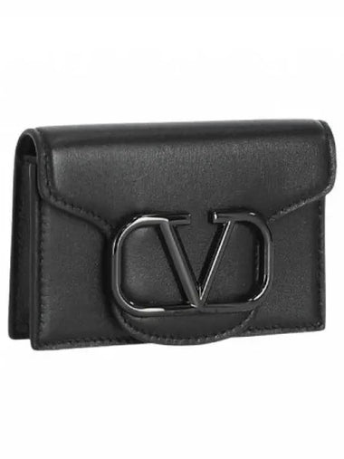 V logo signature men s card wallet P0U46VTQ 0NO - VALENTINO - BALAAN 1