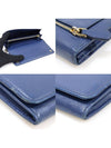 1M1132 Blue Saffiano Leather Gold Lettering Logo Long Wallet - PRADA - BALAAN 6