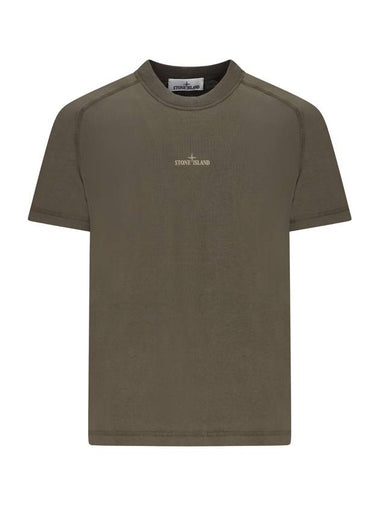 T-SHIRT WITH LOGO - STONE ISLAND - BALAAN 1