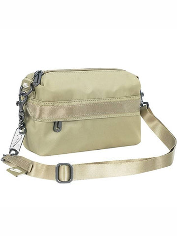 Futura Luxe Zipper Pocket Cross Bag Beige - NIKE - BALAAN 1