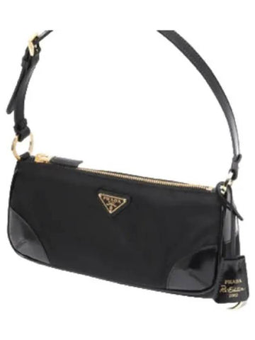 Re edition nylon brushed leather shoulder bag - PRADA - BALAAN 1