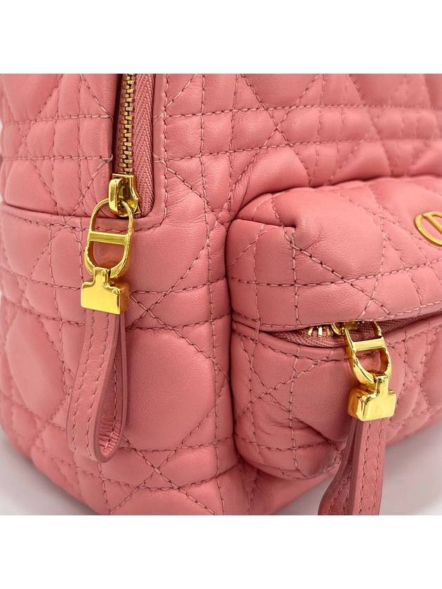 Christian Cannage Mini Backpack Pink - DIOR - BALAAN 5