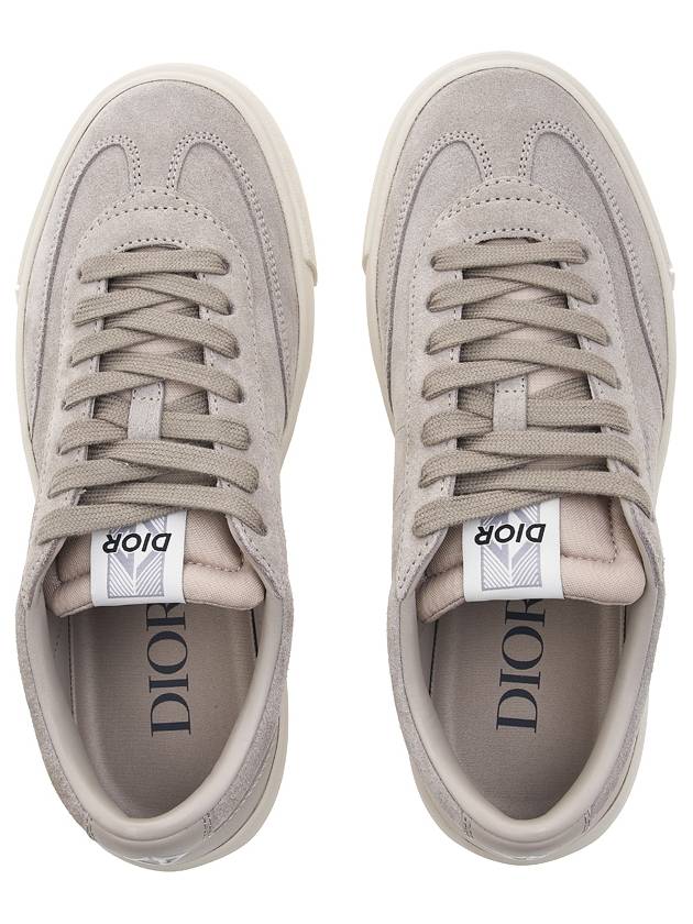 B101 Nubuck Calfskin Low Top Sneakers Grey - DIOR - BALAAN 7