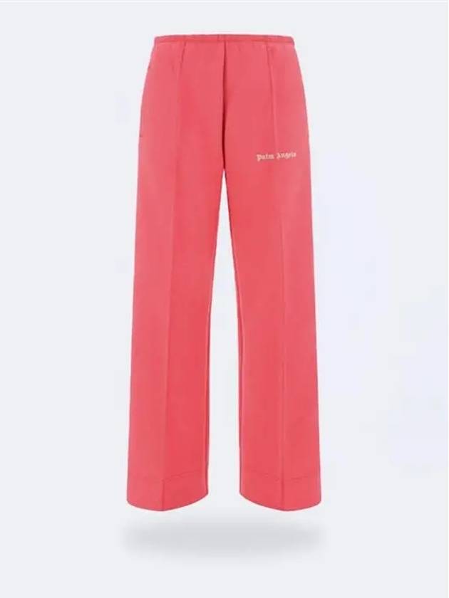 Women's Loose Striped Track Pants Pink - PALM ANGELS - BALAAN.