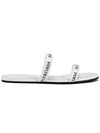 Logo Round Slippers White - BALENCIAGA - BALAAN 1