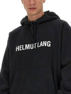 Core Logo Hoodie Black - HELMUT LANG - BALAAN 4