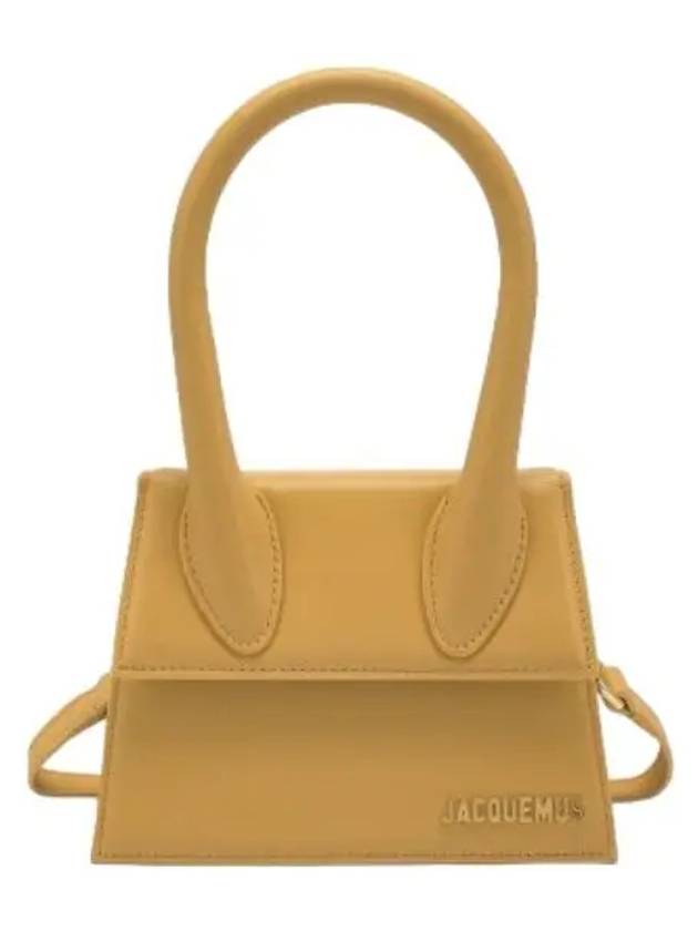 Jacquemus Le Chiquito Moyen Tote Bag Dark Yellow Handbag - JACQUEMUS - BALAAN 1