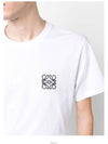 Anagram Crew Neck Cotton Short Sleeve T Shirt White - LOEWE - BALAAN 3