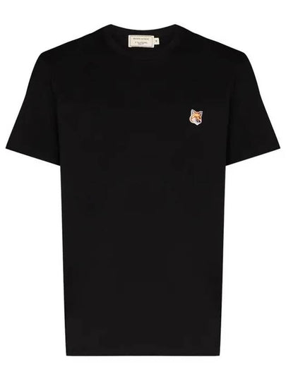 Fox Head Patch Classic Short Sleeve T-Shirt Black - MAISON KITSUNE - BALAAN 2