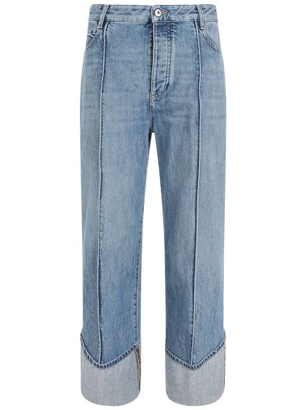 Denim Straight Pants 785335V42W0 4715 Blue - BOTTEGA VENETA - BALAAN 2