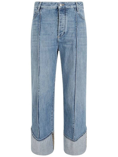 Denim Straight Pants 785335V42W0 4715 Blue - BOTTEGA VENETA - BALAAN 2