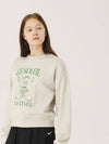 Brushed Options Drawing Spring Flower Sweat Shirts GREIGE - LE SOLEIL MATINEE - BALAAN 4