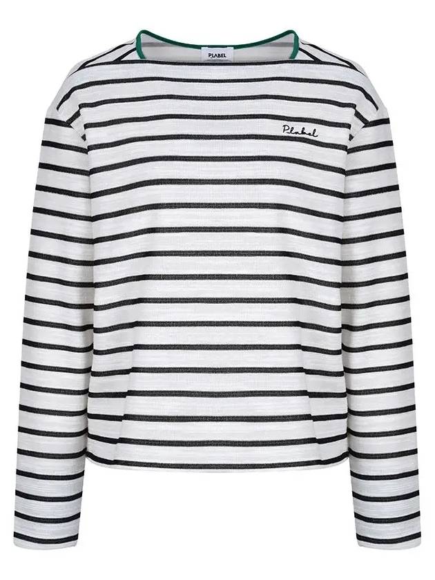 Striped Boat Neck T-Shirt MW3WE401 - P_LABEL - BALAAN 3